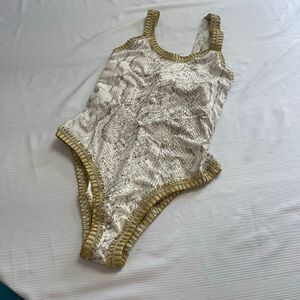 Platinum Swimwear Snakeskin One Piece Bathing Suit Swimsuit Size Medium